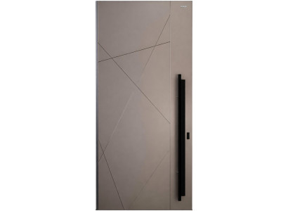 Hellbraune Metall-Drehtür Tür im modernen Design Premium-Türen