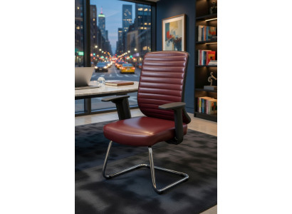 Bürostuhl mit ergonomischem Design und stabilem Metallgestell