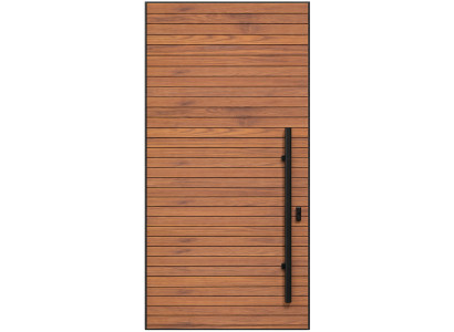 Braune moderne Drehtür Innovative Designtür Hochwertige Türen