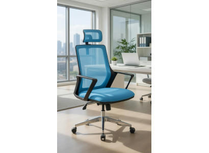 Bürostuhl mit höhenverstellbarem Sitz und ergonomischer Unterstützung