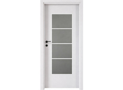 Weiße Innentür mit Glas  Sichere Holztür Premium-Türen für Ihr Zuhause