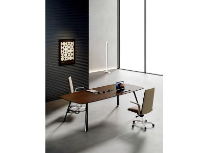 Eleganter Brauner Schreibtisch Exklusive Bürotische Schicke Holzmöbel