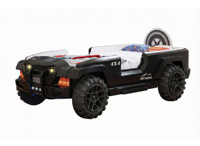 Autobett im Off Road Design Luxuriöses Kinderzimmer Modernes Kinderbett