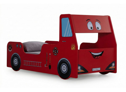 Rotes Autobett im Feuerwehr Design Luxuriöses Modernes Kinderbett