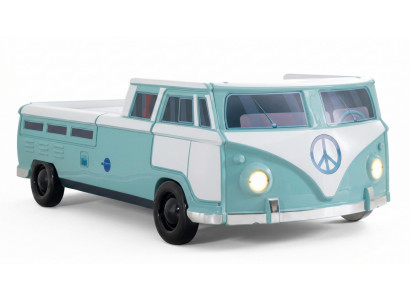 Modernes VW-Bus Autobett für Kinder Mit Soundeffekten und LED-Beleuchtung