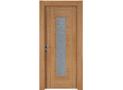 Moderne braune Innentür mit Glas  umweltfreundliche Tür Premium-Türen