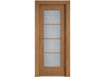 Braune Innentür mit Glas moderne hochwertige Tür aus MDF Türen für zu Hause