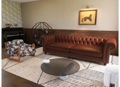 Sofagarnitur 3+1 Sitzer Runder Couchtisch Elegante Wohnzimmer Set 3tlg