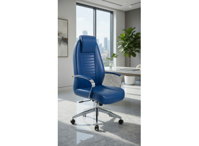 Komfortabler Bürosessel Blau für Büro und Homeoffice