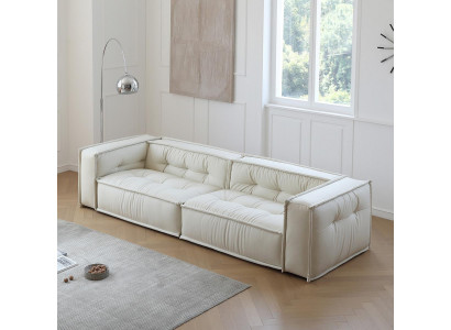 Wohnzimmer Elegante Weißes 3-Sitzer Sofa Stilvolles Design Möbel