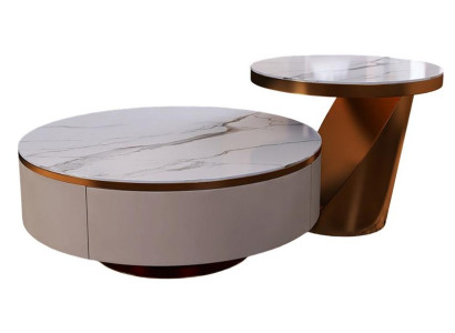 Elegante 2x Couchtische Modern Design Wohnzimmer Beistelltische