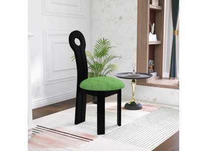 Moderner Stuhl Elegantes Design Möbel Grün Sitz Polsterstuhl