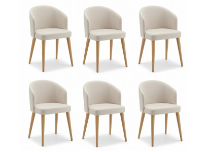 Luxuriöses weißes Stuhlset  Stühle für Esszimmer und Küche  Polsterstuhl