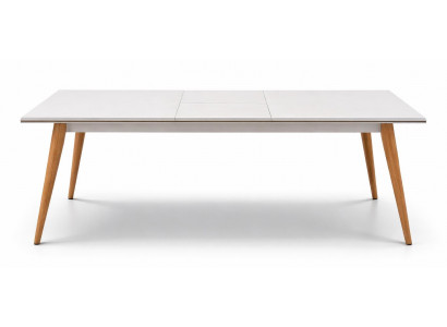 Weißer Esstisch aus Holz Küchentisch  Designertisch  Esszimmermöbel