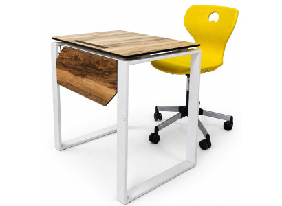 Modernes Schulmöbel Set mit Holzoptik Tisch und ergonomischem Stuhl