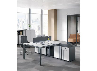Weißer Arbeitstisch Designer Eckschreibtisch Arbeitszimmer Möbel