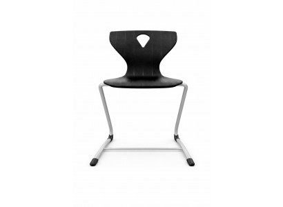 Ergonomischer Schulstuhl mit Kunststoffsitz und stabilem Metallgestell
