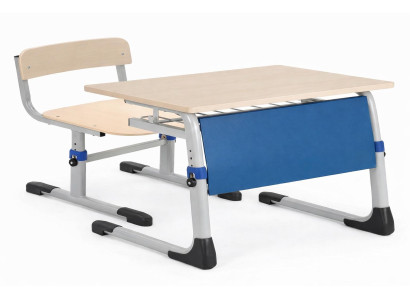 Ergonomische Schulbank mit Stuhl höhenverstellbar komfortabel