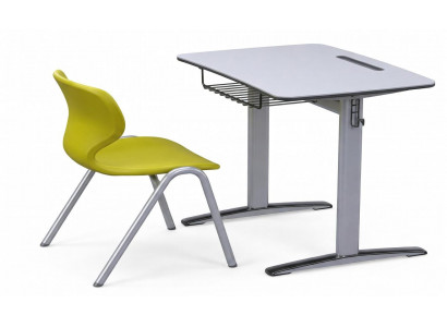 Moderne Schulbank mit stabilem Tisch und ergonomischem Schülerstuhl