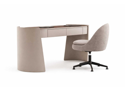 Komplettes Schreibtisch mit Stuhl Beige Modern Design Büro Möbel