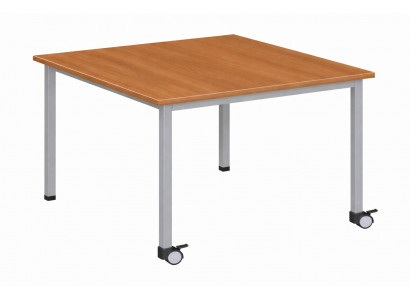 Moderne Schulbank mit Holzplatte und Metallbeinen für flexibles Lernen