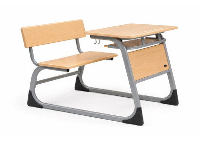 Praktische Schulbank mit ergonomischem Design und robustem Rahmen