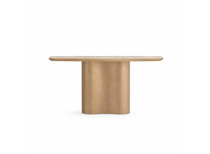 Moderner Konsolentisch 155 cm mit Marmor und Metallbeinen Designer Tisch