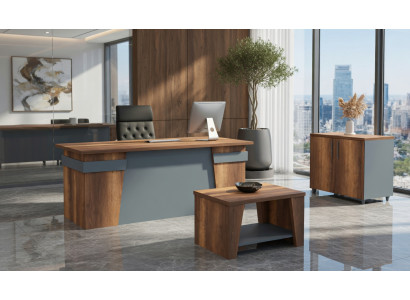 Elegantes Schreibtisch Set mit Sideboard und Couchtisch