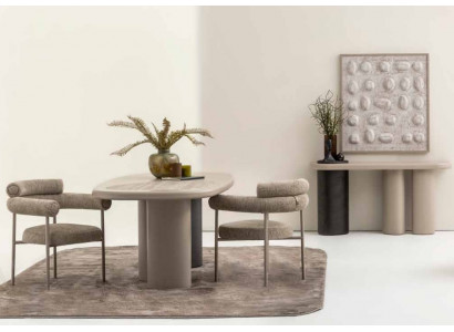 Esszimmermöbel Esstisch + 2x Stühle Luxuriöses Konsolentisch Holz Set 4tlg