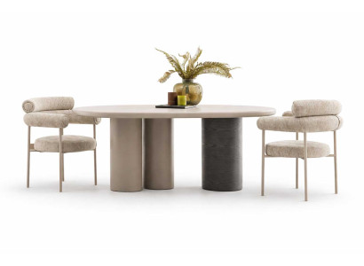 Esszimmer Modern Esstisch + 2x Stühle Designer Luxuriöses Set