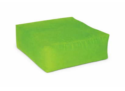 Kinder Sitzwürfel Pouf mit weicher Polsterung in frischem Grünton