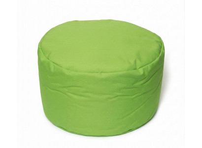 Runder Sitz Pouf in Grün mit weicher Polsterung und modernem Design