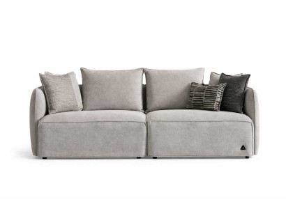 Moderner Sofa 3 Sitzer Luxuriöses Wohnzimmer Grau Dreisitzer Couch