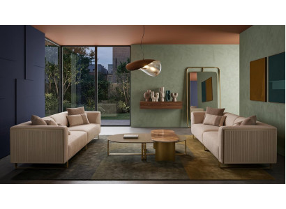 Exklusive 3 tlg: 2 Sofas, eleganter Couchtisch für jedes Wohnzimmer