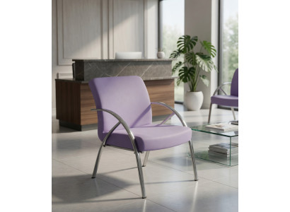 Büro Stuhl Lila Mit Hromrahmen Komfortabel Modern