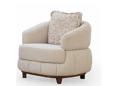 Luxuriöses Beige Sessel Moderner Design Wohnzimmer Polstermöbel