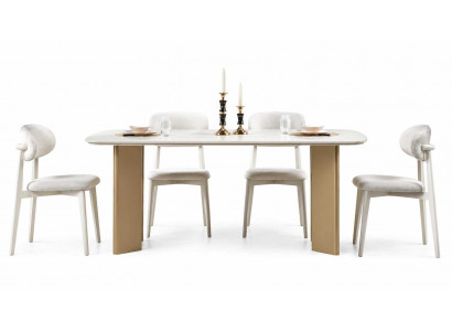 Esszimmer Design Esstisch mit 4x Stühle Moderner Komplettes Luxusmöbel