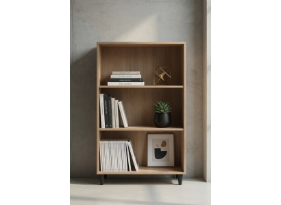 Elegantes Bücherregal aus Holz für Wohnzimmer und Büro