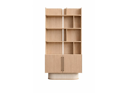 Modernes Bücherregal aus Holz mit offenen Fächern Design Stil