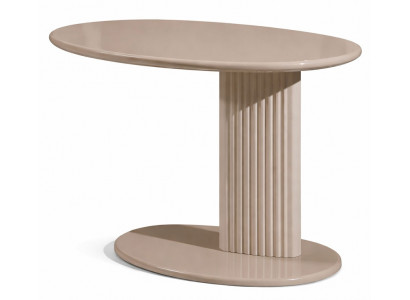 Beiger Beistelltisch Holztisch Sofatisch Wohnzimmermöbel Designermöbel
