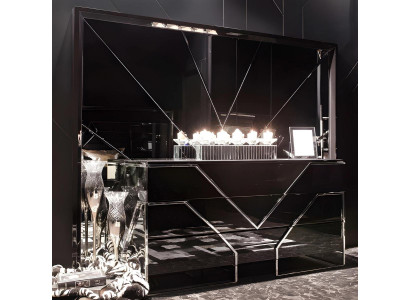 Exklusive Schwarze Kommode Wohnzimmer Edle Anrichte Holzmöbel