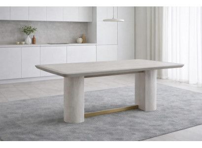 Robuster Weißer Esstisch Stilvolle Esszimmer Tische Edle Holztische