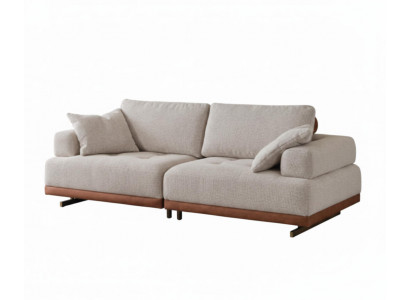 3-Sitzer Sofa Moderner Stil Stoffbezug Weiches Sofa Eleganter Stil