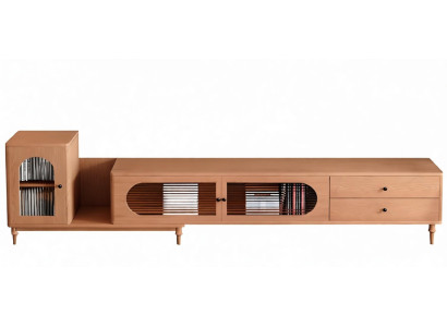 Designer Braunes TV-Sideboard Luxuriöses Holz Lowboard Edle Möbel