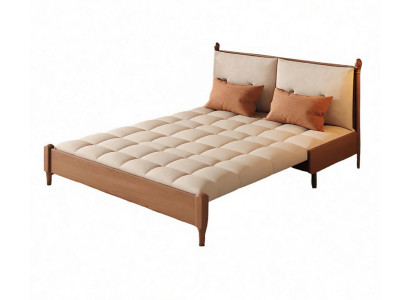 Luxuriöses Beiges Schlafsofa Moderne Polstercouch Bettfunktion Möbel