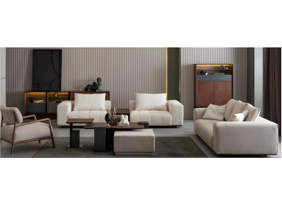 Moderne Couchgarnitur Stilvoller 4-Sitzer Edles Gastsofa Sessel