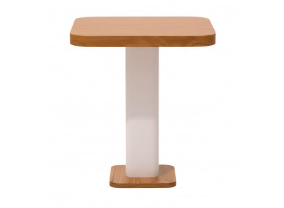 Moderner Beistelltisch Minimalistischer Stil Holzrahmen Braun Farbe