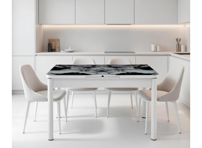 Esstisch Esszimmer Weiß Grau Rechteckig Komfort Tisch Modern Luxus