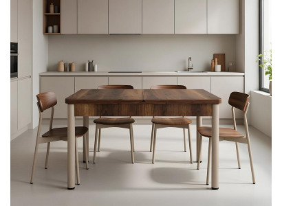 Esstisch Esszimmer Modern Rechteckig Holz Braun Komfort Tisch Neu