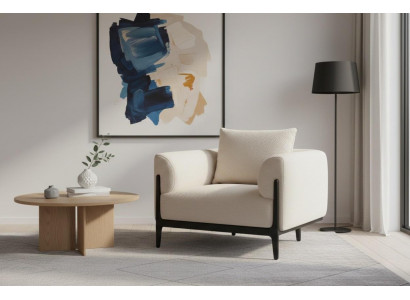 Wohnzimmer Sessel Luxusmöbel Polstermöbel Weiß Elegant Polstersessel